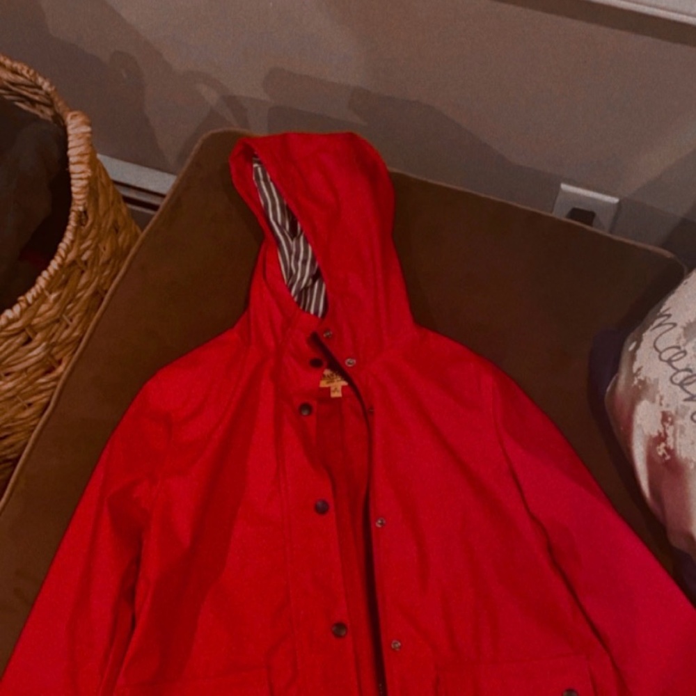 Red Rain Jacket